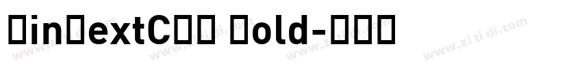 DinNextCYR Bold字体转换